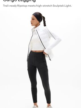 EUC Athleta Headlands Hybrid High Rise Cargo Legging—sz 8
